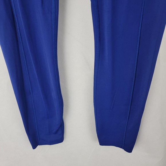 LULULEMON Womens 6 Fast & Free 7/8 Tight II Nulux BLUE Non Reflective *READ* - Picture 3 of 16